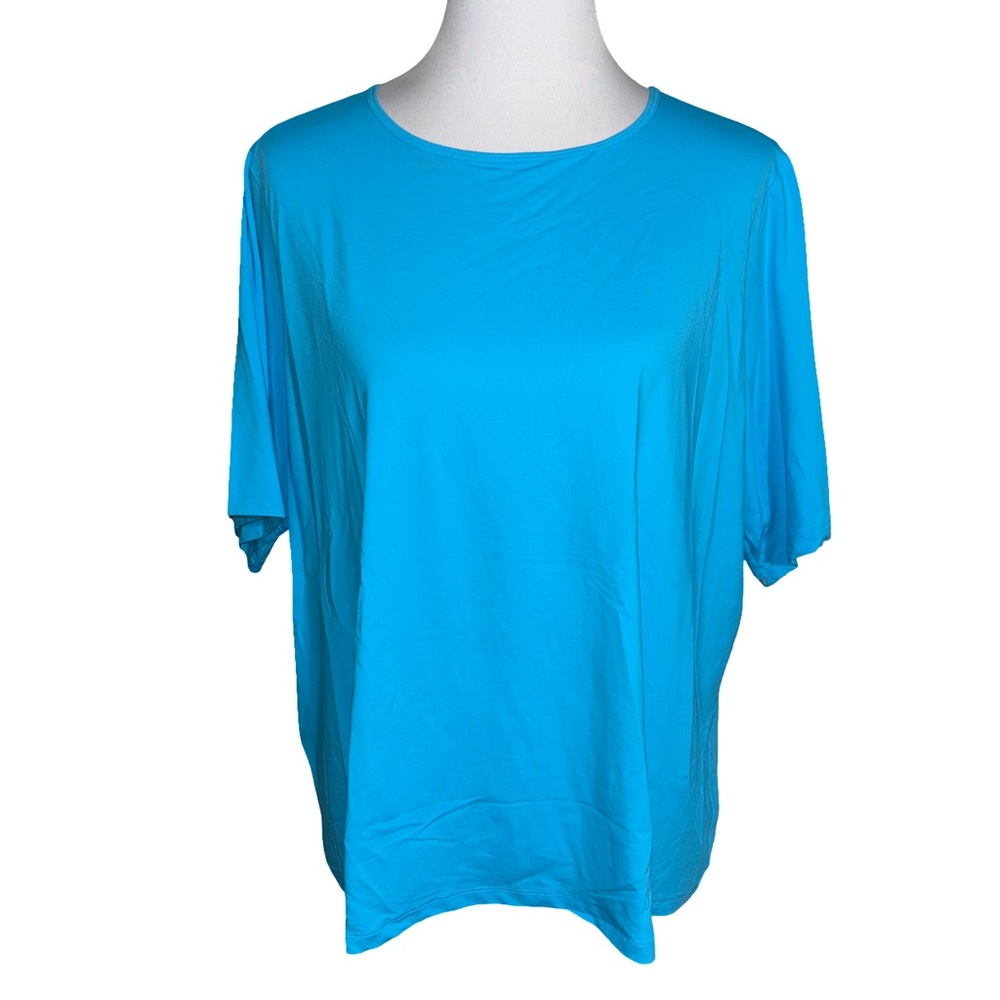 Lands' End Bright Blue Short Sleeve Tee